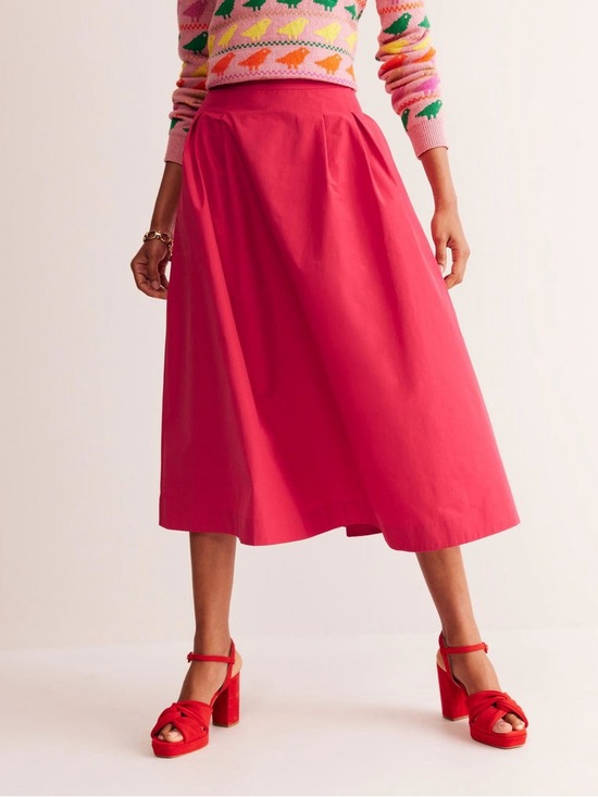 Boden Dresses & Skirts - Boden Isabella Taffeta Midi Skirt in Cherry Jam Size 6 NWT